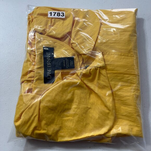 Lane Bryan Plus Fall Yellow Lightweight Drawstring Jacket Size 22/24 - Picture 14 of 14